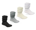 Socks Mens Slouch Scrunch Thick Heavy Cotton Knit Crew Socks 3 Pair