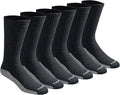 Men's Dri-tech Original Moisture Control Crew Socks, Large (6 Pairs)